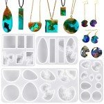 4 Pack Ocean Style Resin Pendant Molds