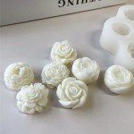 7-Cavity Silicone Flower Molds for Resin Art