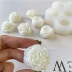7-Cavity Silicone Flower Molds for Resin Art