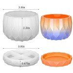 Diamond Shape Silicone Planter Mold Set for DIY