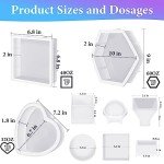 3-Piece Large Silicone Resin Molds Set
