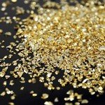 Gold Irregular Crushed Glass Chips for Crafts