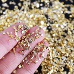 Gold Irregular Crushed Glass Chips for Crafts
