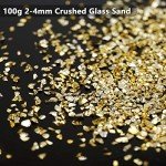 Gold Irregular Crushed Glass Chips for Crafts