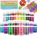 Holographic Chunky Glitter Set - 15 Vibrant Colors