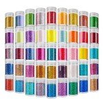 45-Color Extra Fine Glitter Set for Resin Art
