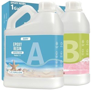 OcePor 1 Gallon Crystal Clear Epoxy Kit
