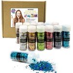 Holographic Chunky Glitter Set - 12 Vibrant Colors