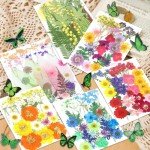 210 Pcs Dried Pressed Flowers for Resin Crafts