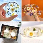 White Dried Pressed Flowers for Resin Art