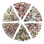 240PCS Waterproof Flower Stickers for DIY Art