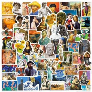 Vincent Van Gogh Retro Art Sticker Pack - 100 Pcs