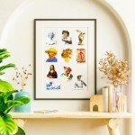Vincent Van Gogh Retro Art Sticker Pack - 100 Pcs