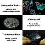 225PCS Holographic Glitter Resin Art Stickers