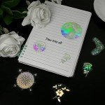 225PCS Holographic Glitter Resin Art Stickers
