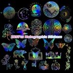 225PCS Holographic Glitter Resin Art Stickers