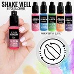 Glow in the Dark Alcohol Ink Set - 5 Shades