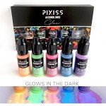 Glow in the Dark Alcohol Ink Set - 5 Shades