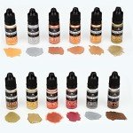 12 Metallic Alcohol Inks for Resin Art Projects