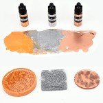 12 Metallic Alcohol Inks for Resin Art Projects