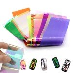 24-Piece Holographic Shattered Glass Nail Art Set