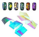 24-Piece Holographic Shattered Glass Nail Art Set