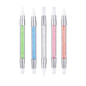 Dual Tipped Silicone Nail Art Pens - 5 Pack
