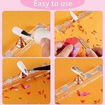 Iridescent Holographic Nail Art Glass Foils - 100 Pcs