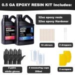 Crystal Clear Epoxy Resin Kit - 64oz