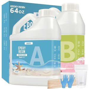 Crystal Clear Epoxy Resin Kit - 64oz