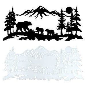 Bear Family Resin Wall Hanging Mold for Art