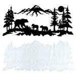 Bear Family Resin Wall Hanging Mold for Art