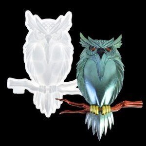 Large 3D Owl Epoxy Resin Mold for Decor