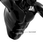 Glossy Black 3D Resin Wall Art Sculpture