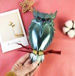 Large 3D Owl Epoxy Resin Mold for Decor