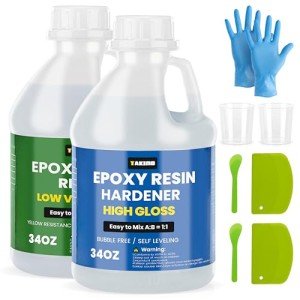 Crystal Clear Epoxy Resin Kit for DIY Projects