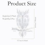 Large 3D Owl Epoxy Resin Mold for Decor