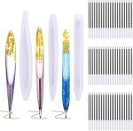 3-Piece Pen Shape Resin Mold Set with Refills