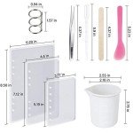 WILLBOND 26-Piece Silicone Notebook Resin Mold Kit
