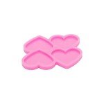 Shiny Heart Silicone Molds for Resin Crafts