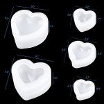 Silicone 3D Heart Shape Molds for Resin Art