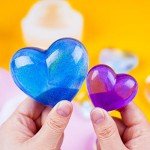 Silicone 3D Heart Shape Molds for Resin Art