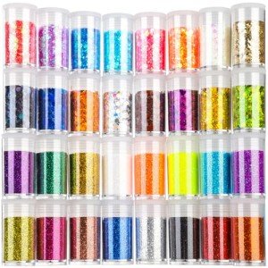 Holographic Chunky & Fine Glitters Set 32pcs