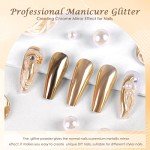 Bright Gold Chrome Nail Powder for Resin Art