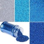Blue Silver Glitter Set for Resin Art 6 oz