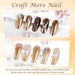 Bright Gold Chrome Nail Powder for Resin Art