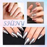 Bright Gold Chrome Nail Powder for Resin Art