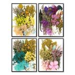 Colorful Dried Flower Leaf Set for Resin Art