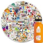 120Pcs Colorful Paint Stickers for Arts and Crafts