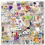 120Pcs Colorful Paint Stickers for Arts and Crafts